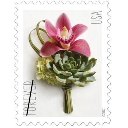 (2020) Contemporary Boutonniere Forever Postage Stamps